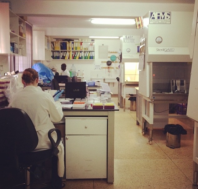 The laboratory in the antenatal clinic in Tororo, Uganda (Credit: Chloe McDonald)